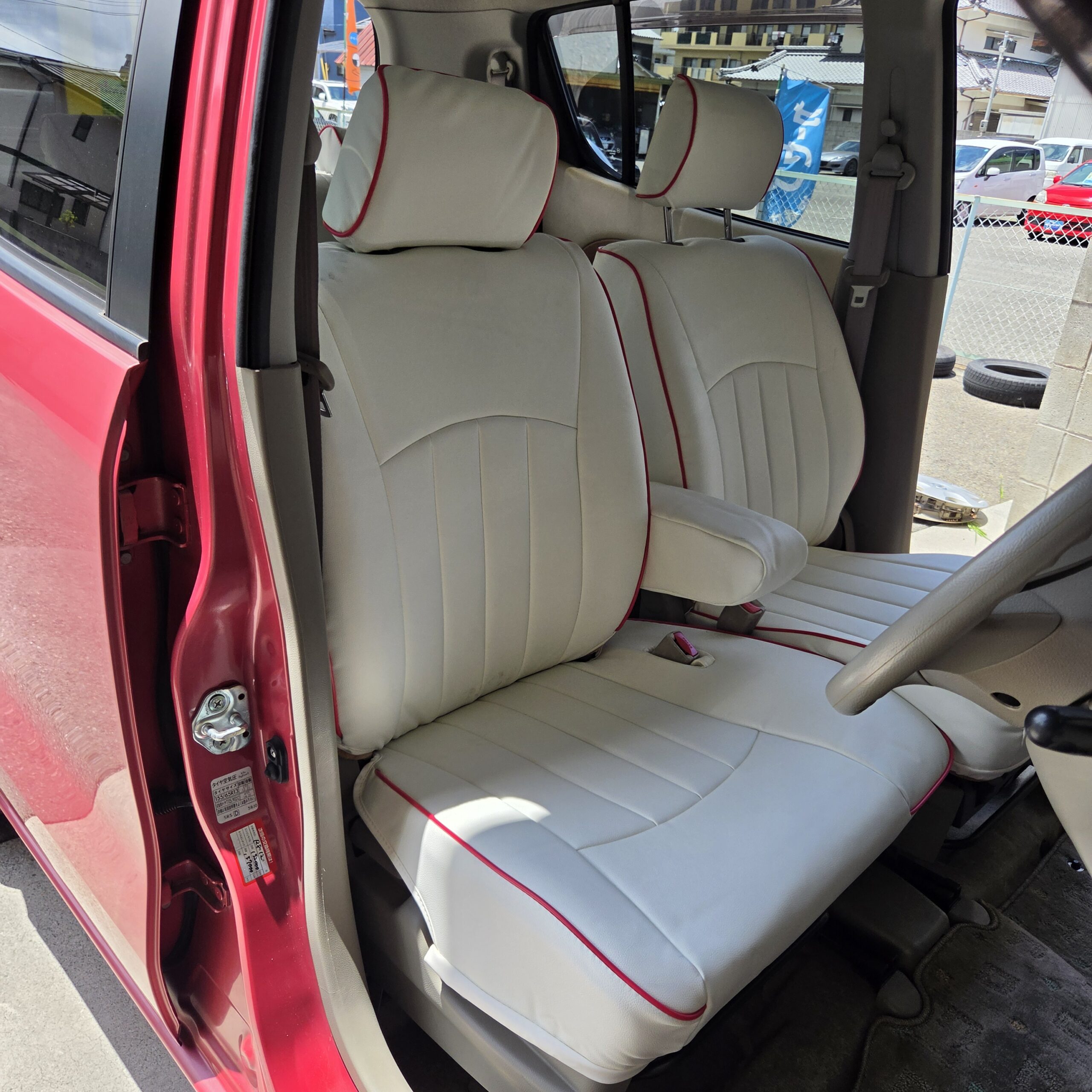 日産　MG22S　モコ　シートカバー　持込取付　