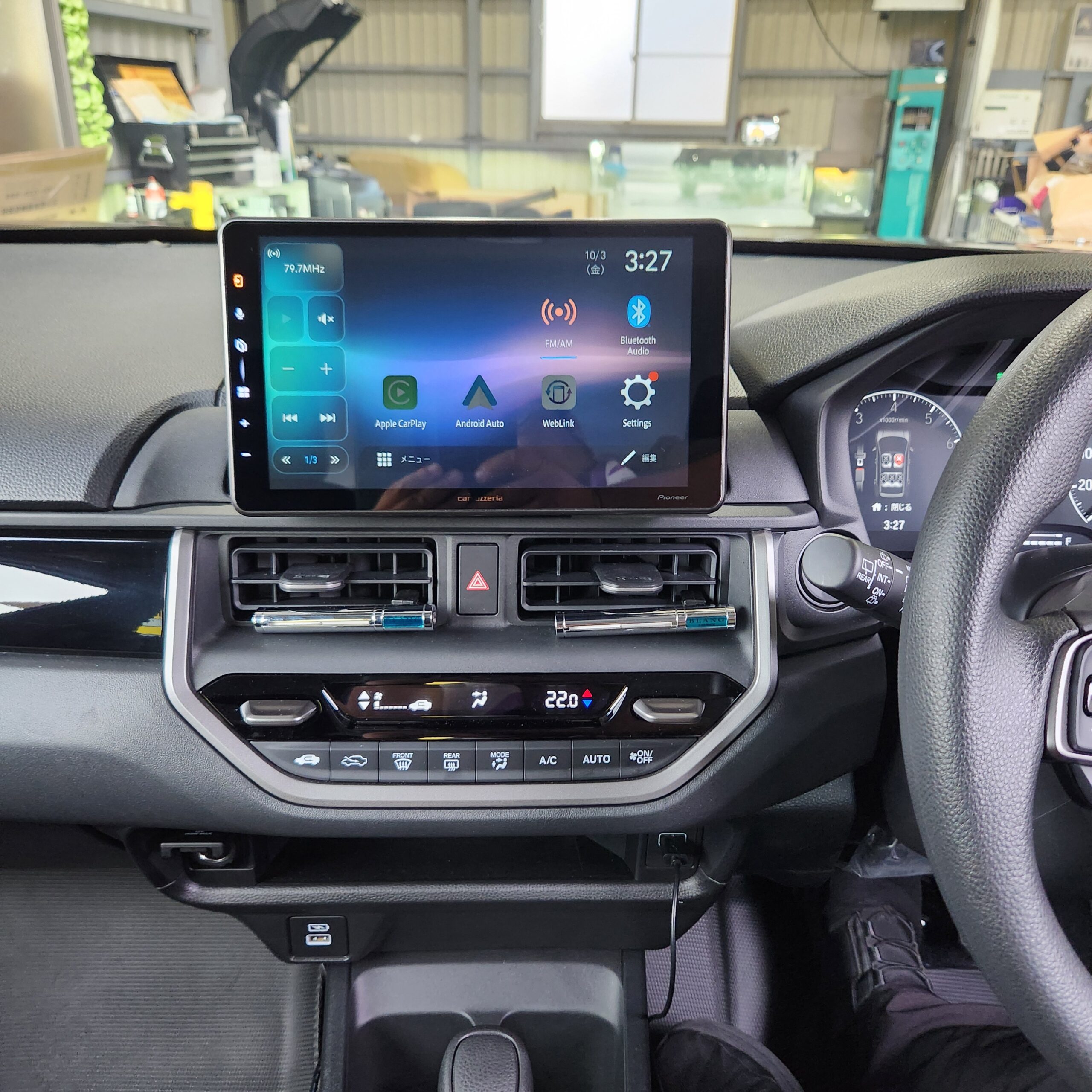 ホンダ　WR-V　社外ディスプレイオーディオ取付