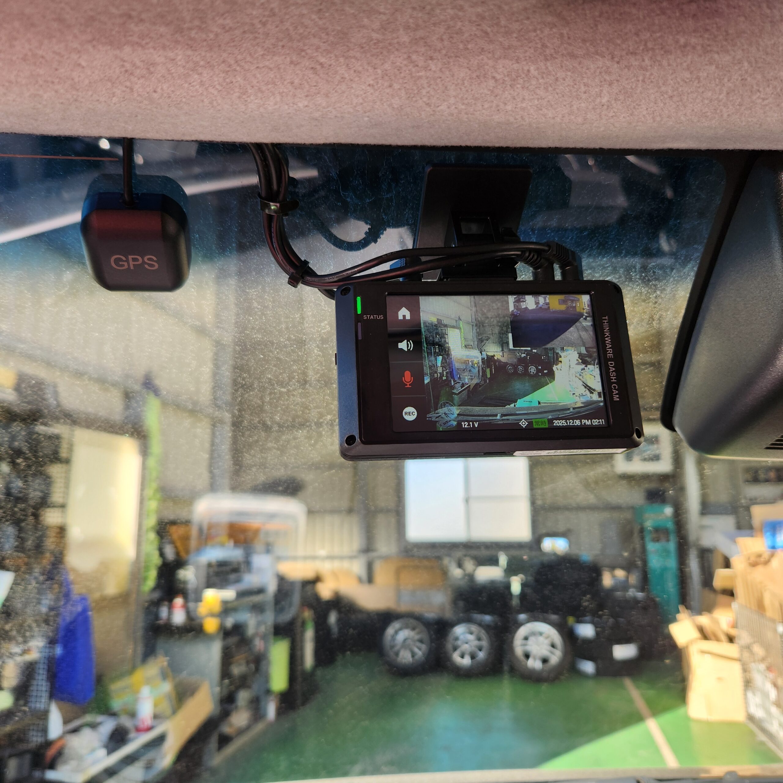 ダイハツ　LA150S　ムーヴカスタム　前後ドラレコ取付